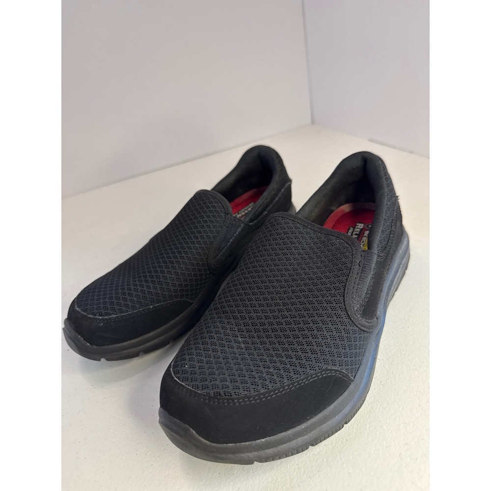 Skechers Work Relaxed Fit Black Slip Resistant MemoryFoam Shoes 76580 Womens 7.5